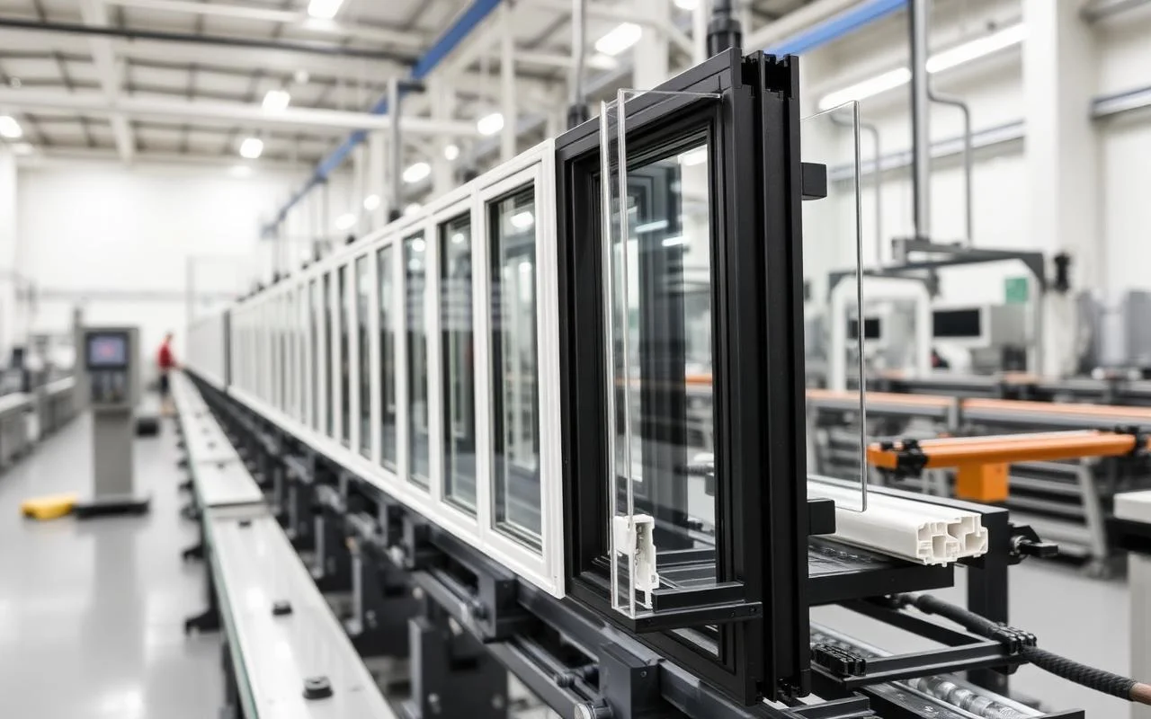 Производство пластиковых окон NewVision в Минске — цех и оборудование