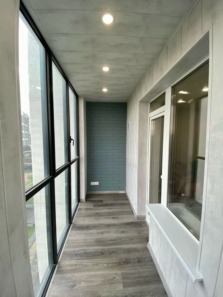 Отделка балкона под ключ — готовый интерьер — отделка балкона, портфолио NewVision, Минск