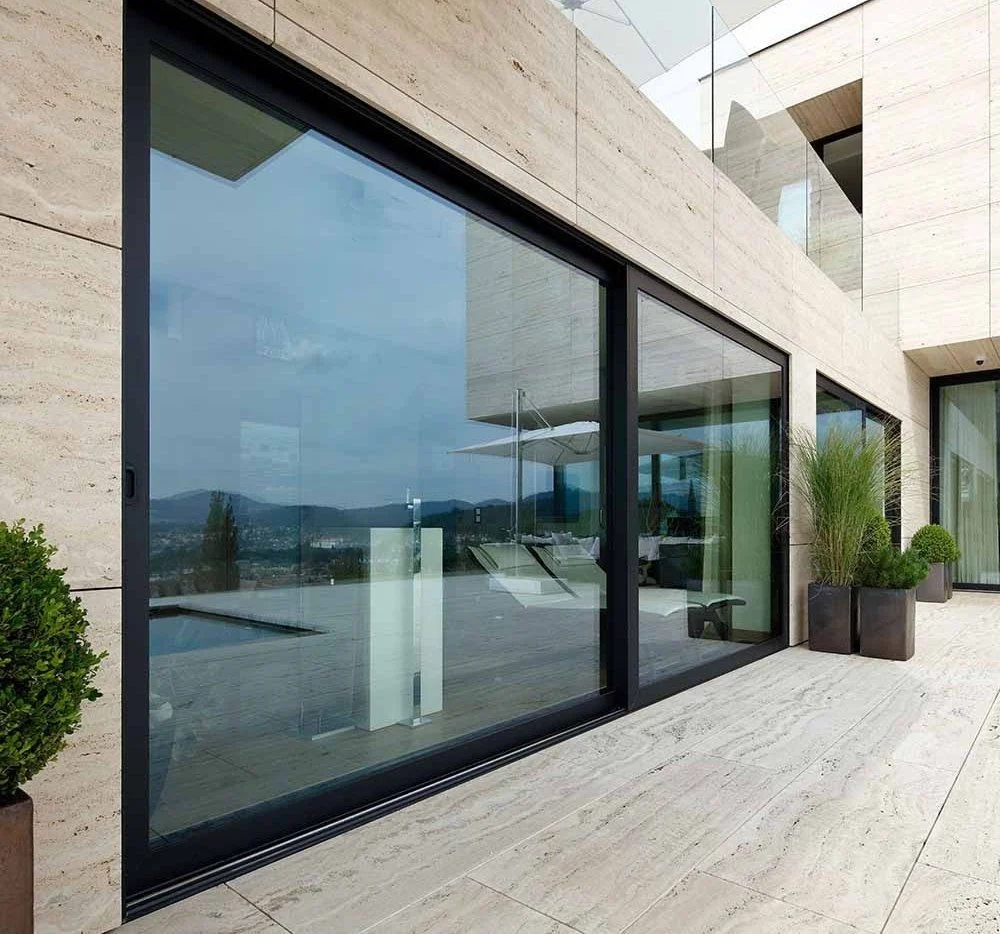 Раздвижной портал — выход на террасу — фото объекта, порталы и остекление NewVision, Минск